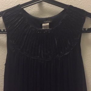 Short Black bubble dress with mesh outer layer